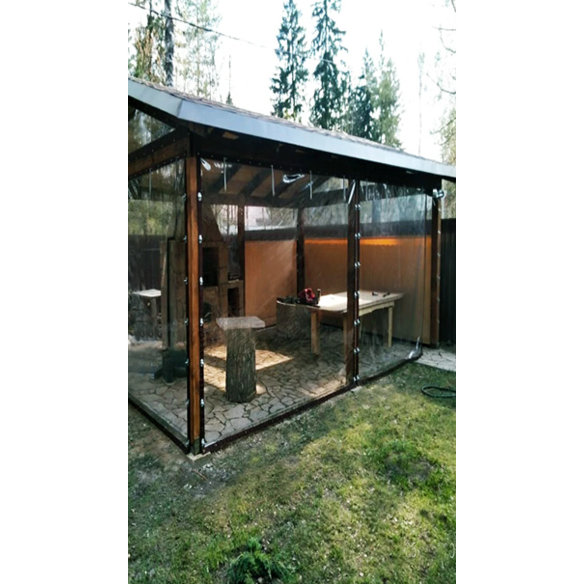 Мягкие окна для беседки VERANDADECOR - МО Пушкинский район1